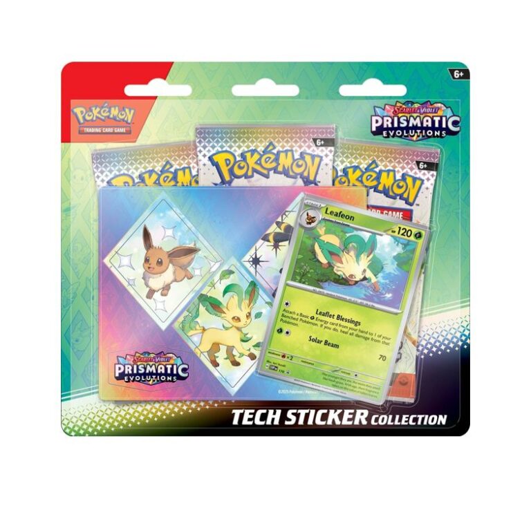 Pokemon-Prismatic-Evolutions-Tech-Sticker-Collection-Leafeon