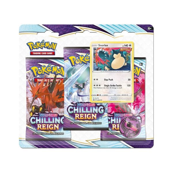 Chilling Reign 3 Pack Blister Snorlax